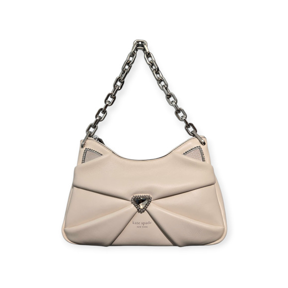 Kate Spade New‎ York Whiskers 3D Cat Cream Ivory Shoulder Bag - Picture 3 of 8